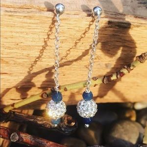Sterling silver pendant earrings